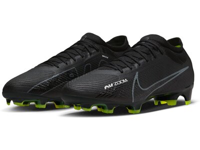 NIKE Herren Fussball-Rasenschuhe ZOOM VAPOR 15 PRO FG Schwarz