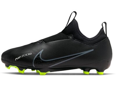 NIKE Kinder Fussball-Rasenschuhe JR ZOOM VAPOR 15 ACADEMY FG/MG Schwarz