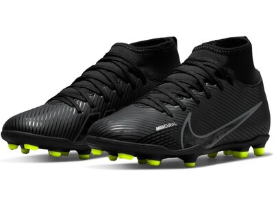 NIKE Kinder Fussball-Rasenschuhe JR SUPERFLY 9 CLUB FG/MG Schwarz