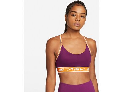 NIKE Damen Top W NK DF INDY LOGO BRA Rot