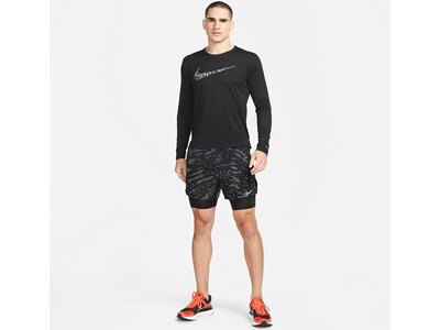 NIKE Herren M NK DF UV RN DVN MILER GX LS Schwarz