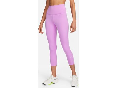 NIKE Damen Tight W NK ONE DF HR CROP TGHT Pink