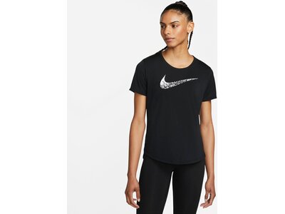 NIKE Damen W NK SWOOSH RUN SS TOP Grau