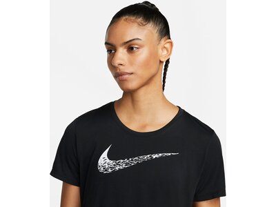 NIKE Damen W NK SWOOSH RUN SS TOP Grau