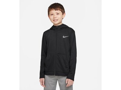 NIKE Kinder Unterjacke B NK POLY+ FZ HOODY Schwarz