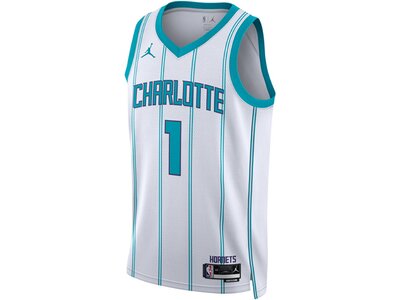 NIKE Herren Fantrikot Charlotte Hornets Association Edition 2022/23 Jordan Dri-FIT NBA Weiß