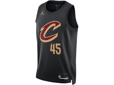 NIKE Herren Fantrikot Cleveland Cavaliers Statement Edition Jordan Dri-FIT NBA Schwarz