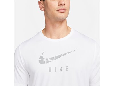 NIKE Herren M NK DF RUN DVN CRE GX SS TOP Weiß