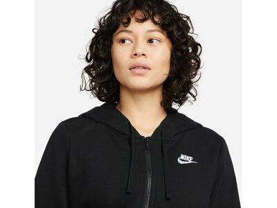 NIKE Damen Unterjacke W NSW CLUB FLC FZ HOODIE STD Schwarz