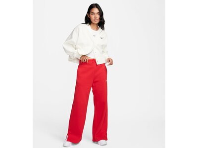 NIKE Damen Sporthose W NSW PHNX FLC HR PANT WIDE Rot