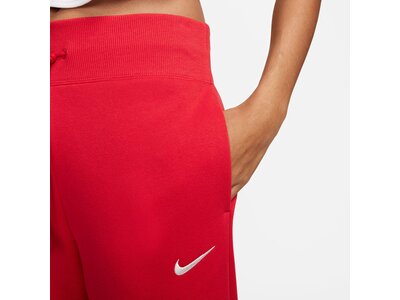 NIKE Damen Sporthose W NSW PHNX FLC HR PANT WIDE Rot