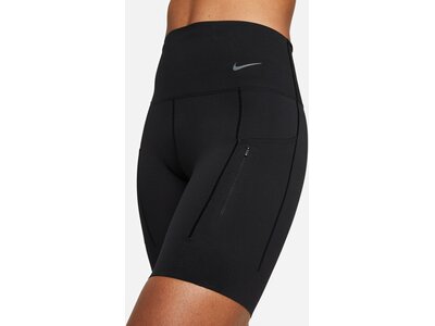 NIKE Damen Shorts W NK DF GO HR 8IN SHORT Schwarz