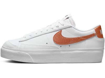 NIKE Damen Freizeitschuhe W BLAZER LOW PLATFORM ESS Weiß