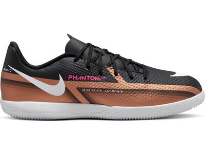 NIKE Kinder Fussball-Hallenschuhe JR PHANTOM GT2 ACADEMY IC Braun