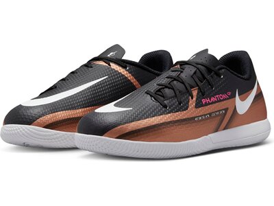 NIKE Kinder Fussball-Hallenschuhe JR PHANTOM GT2 ACADEMY IC Braun