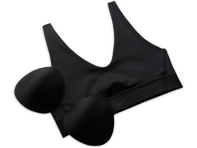 NIKE Damen Top W NK DF INDY PLUNGE CUTOUT BRA Weiß