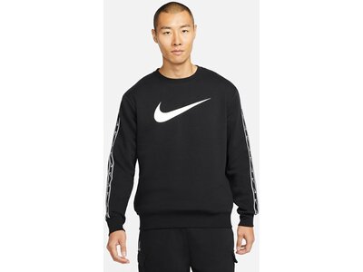 NIKE Herren Sweatshirt M NSW REPEAT SW FLC CREW BB Schwarz