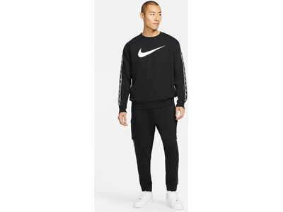 NIKE Herren Sweatshirt M NSW REPEAT SW FLC CREW BB Schwarz