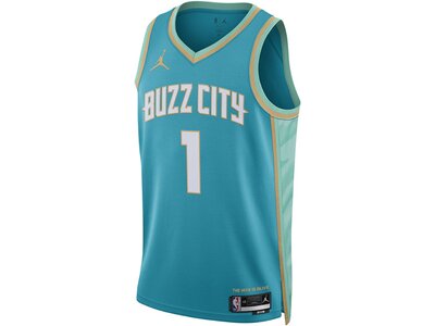 NIKE Herren Fantrikot Lamelo Ball Charlotte Hornets City Edition 2023/24 Blau