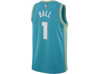 NIKE Herren Fantrikot Lamelo Ball Charlotte Hornets City Edition 2023/24 Blau