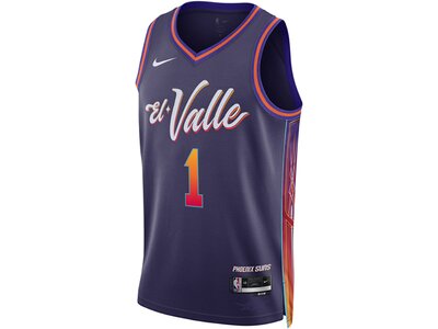 NIKE Herren Fantrikot Kevin Durant Phoenix Suns City Edition 2023/24 Grau