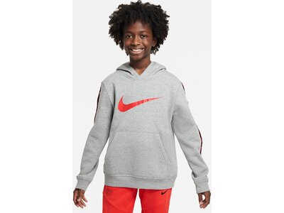 NIKE Kinder Kapuzensweat B NSW REPEAT SW FLC PO HOOD BB Grau
