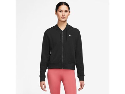 NIKE Damen Unterjacke W NK ONE DF FZ HOODIE LBR Schwarz