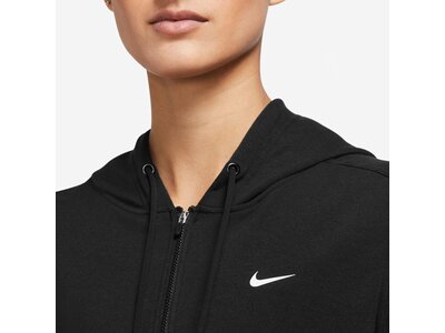 NIKE Damen Unterjacke W NK ONE DF FZ HOODIE LBR Schwarz