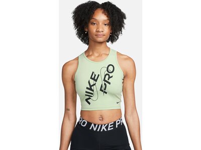 NIKE Damen Shirt W NP DF CROP TANK GRX Grün