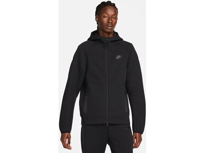 NIKE Herren Unterjacke M NK TCH FLC FZ WR HOODIE Schwarz