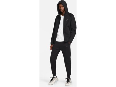 NIKE Herren Unterjacke M NK TCH FLC FZ WR HOODIE Schwarz