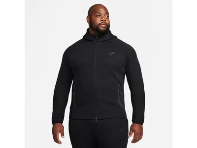 NIKE Herren Unterjacke M NK TCH FLC FZ WR HOODIE Schwarz