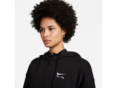 NIKE Damen Unterjacke W NSW AIR FLC OS FZ HD Schwarz