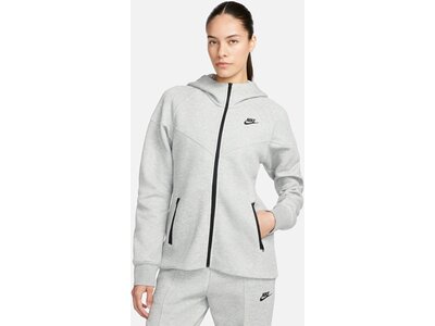 NIKE Damen Unterjacke W NSW TCH FLC WR FZ HDY Grau
