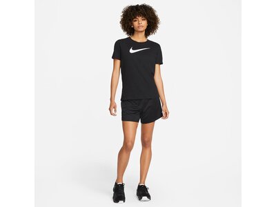 NIKE Damen Shirt W NK DF TEE SWOOSH Schwarz