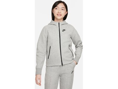 NIKE Kinder Unterjacke G NSW TCH FLC HD FZ LS Grau