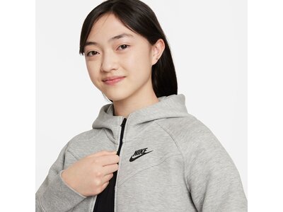 NIKE Kinder Unterjacke G NSW TCH FLC HD FZ LS Grau