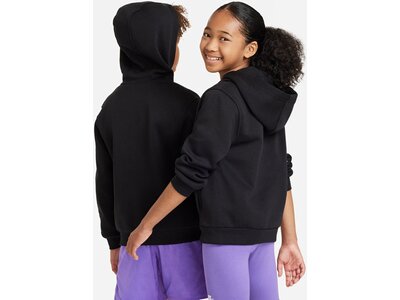 NIKE Kinder Unterjacke K NSW CLUB FLC HD FZ LS LBR Schwarz