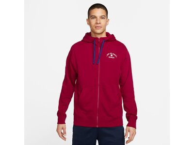 NIKE Herren Fanjacke FCB M NSW CLUB HOODIE FZ FT Rot