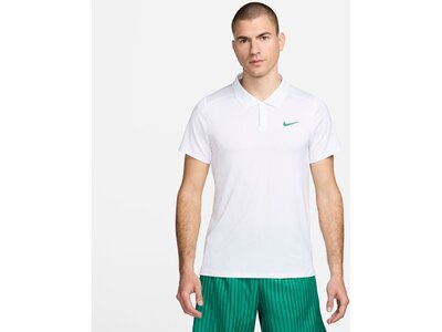 NIKE Herren Polo NikeCourt Advantage Weiß