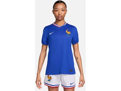 NIKE Damen Shirt FFF 2024 Stadium Home Women's Dri-FIT Soccer Replica Jersey Blau