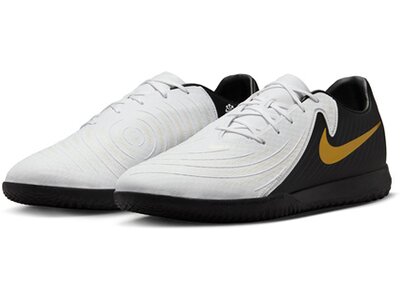 NIKE Herren Fussball-Hallenschuhe Phantom GX 2 Academy IC Low-Top Soccer Shoes Weiß