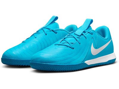 NIKE Kinder Fussball-Hallenschuhe JR PHANTOM GX II ACADEMY IC Blau