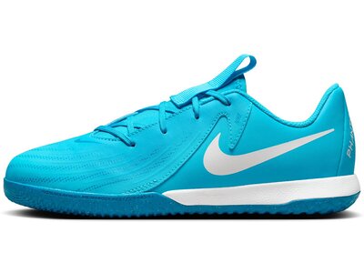 NIKE Kinder Fussball-Hallenschuhe JR PHANTOM GX II ACADEMY IC Blau