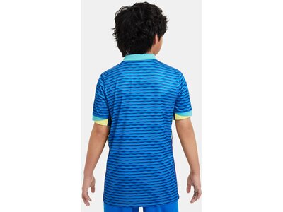 NIKE Kinder Fantrikot Brazil 2024 Stadium Away Dri-FIT Blau