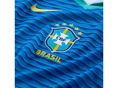 NIKE Kinder Fantrikot Brazil 2024 Stadium Away Dri-FIT Blau