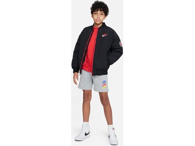 NIKE Kinder Sporthose Sportswear Fleece Cargo Grau