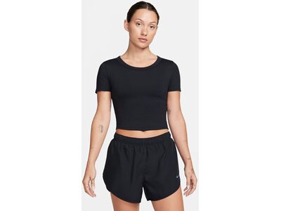 NIKE Damen Shirt One Fitted Dri-FIT Short-Sleeve Cropped Top Schwarz