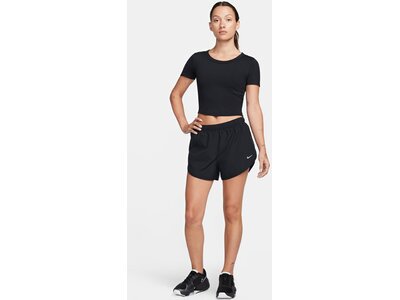 NIKE Damen Shirt One Fitted Dri-FIT Short-Sleeve Cropped Top Schwarz