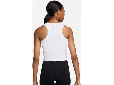 NIKE Damen Shirt W NK ONE FITTED DF CROP TANK Weiß